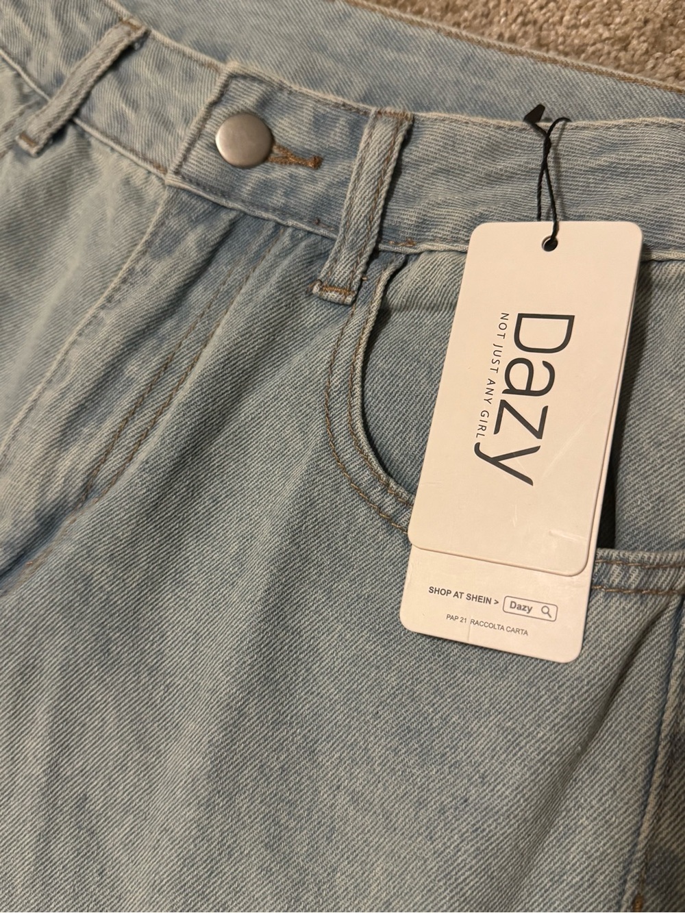 Balletcore wide leg Dazy jeans NWT size M - Picture 3 of 11